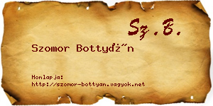 Szomor Bottyán névjegykártya
